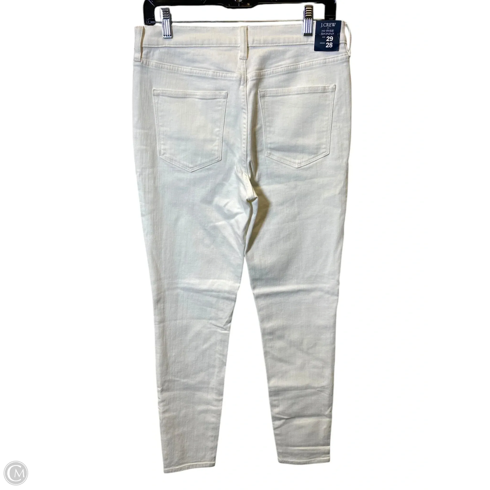Jeans Skinny By J. Crew In Cream, Size: 8