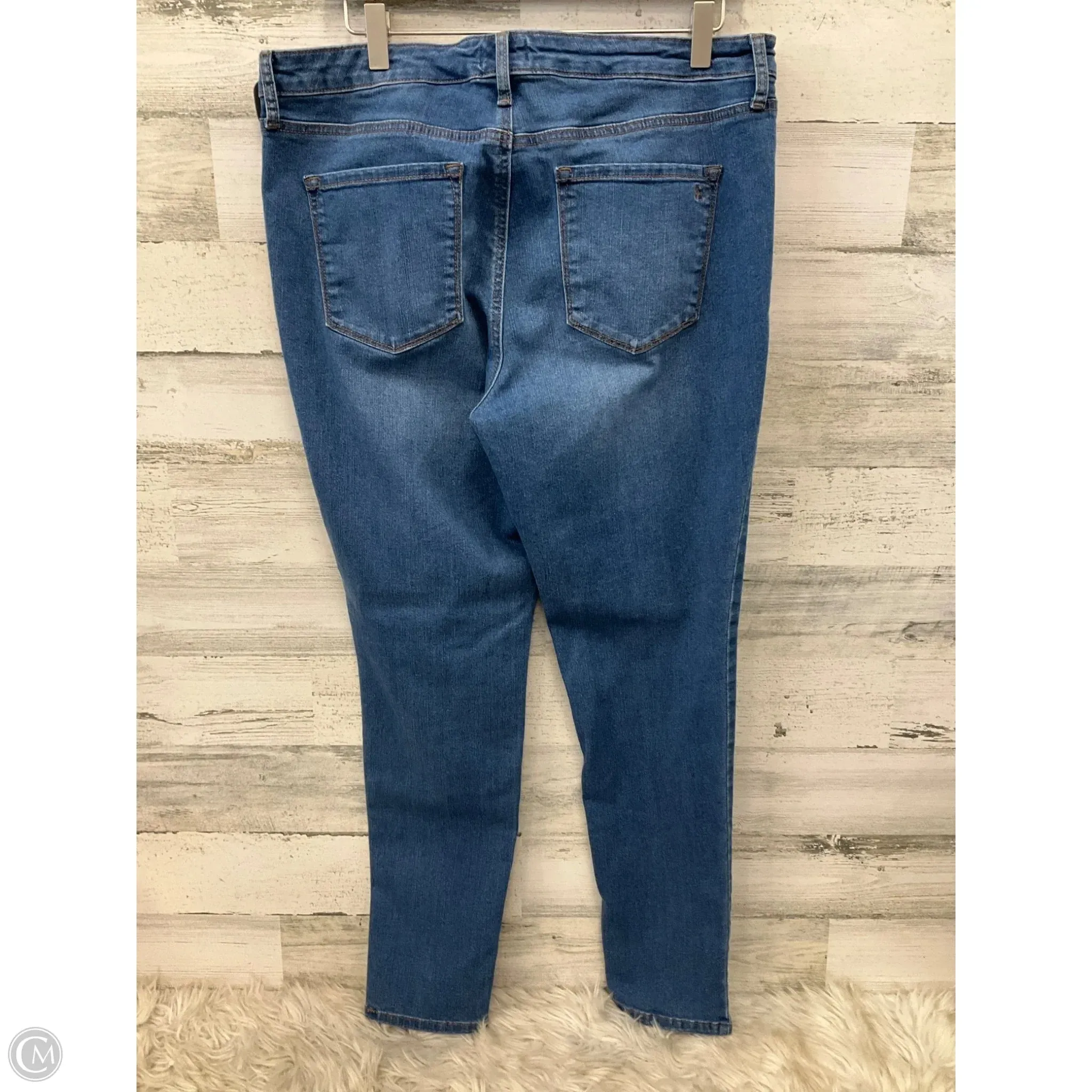 Jeans Skinny By Jessica Simpson In Blue Denim, Size: 14