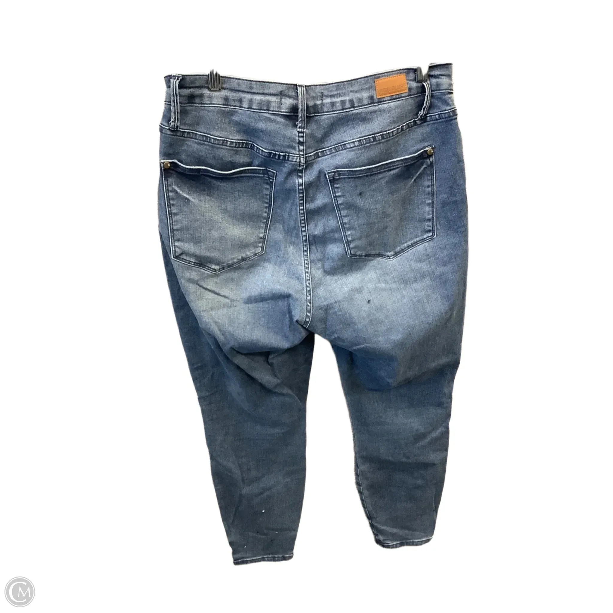 Jeans Skinny By Judy Blue In Blue Denim, Size: 16