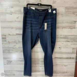 Jeans Skinny By Judy Blue In Blue Denim, Size: 22