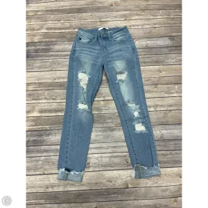 Jeans Skinny By Kancan In Blue Denim, Size: 4