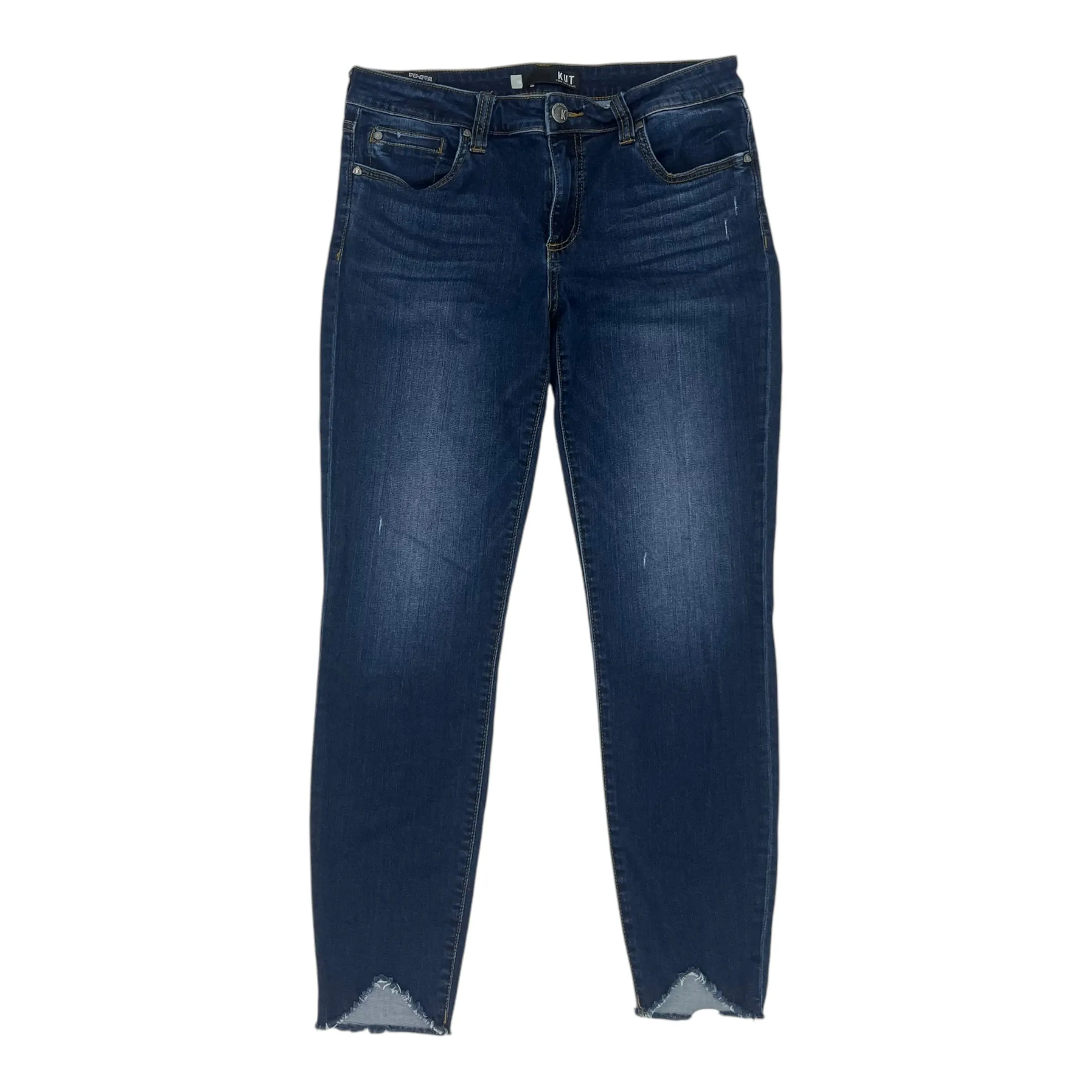 Jeans Skinny By Kut In Blue Denim, Size:10