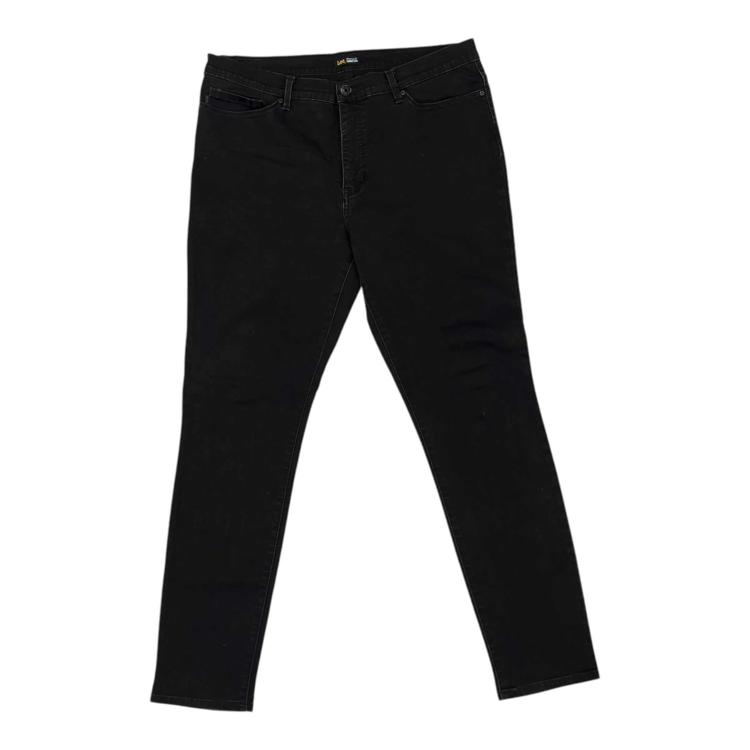 Jeans Skinny By Lee In Black, Size:16
