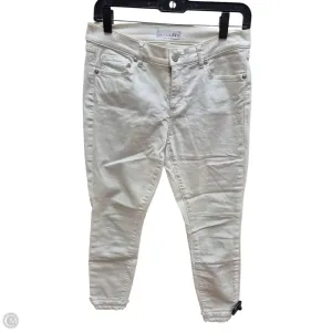 Jeans Skinny By Loft In White, Size: 4