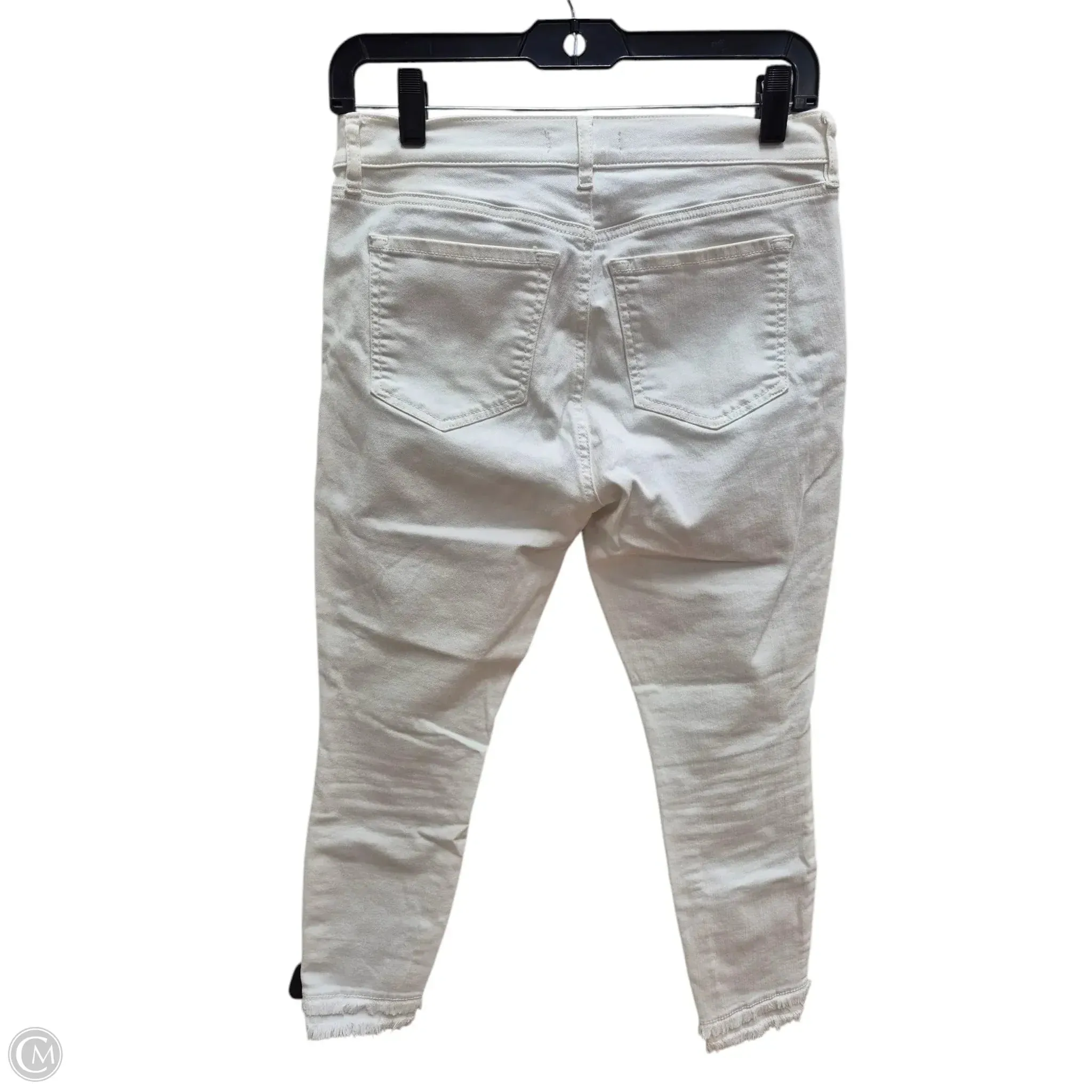 Jeans Skinny By Loft In White, Size: 4
