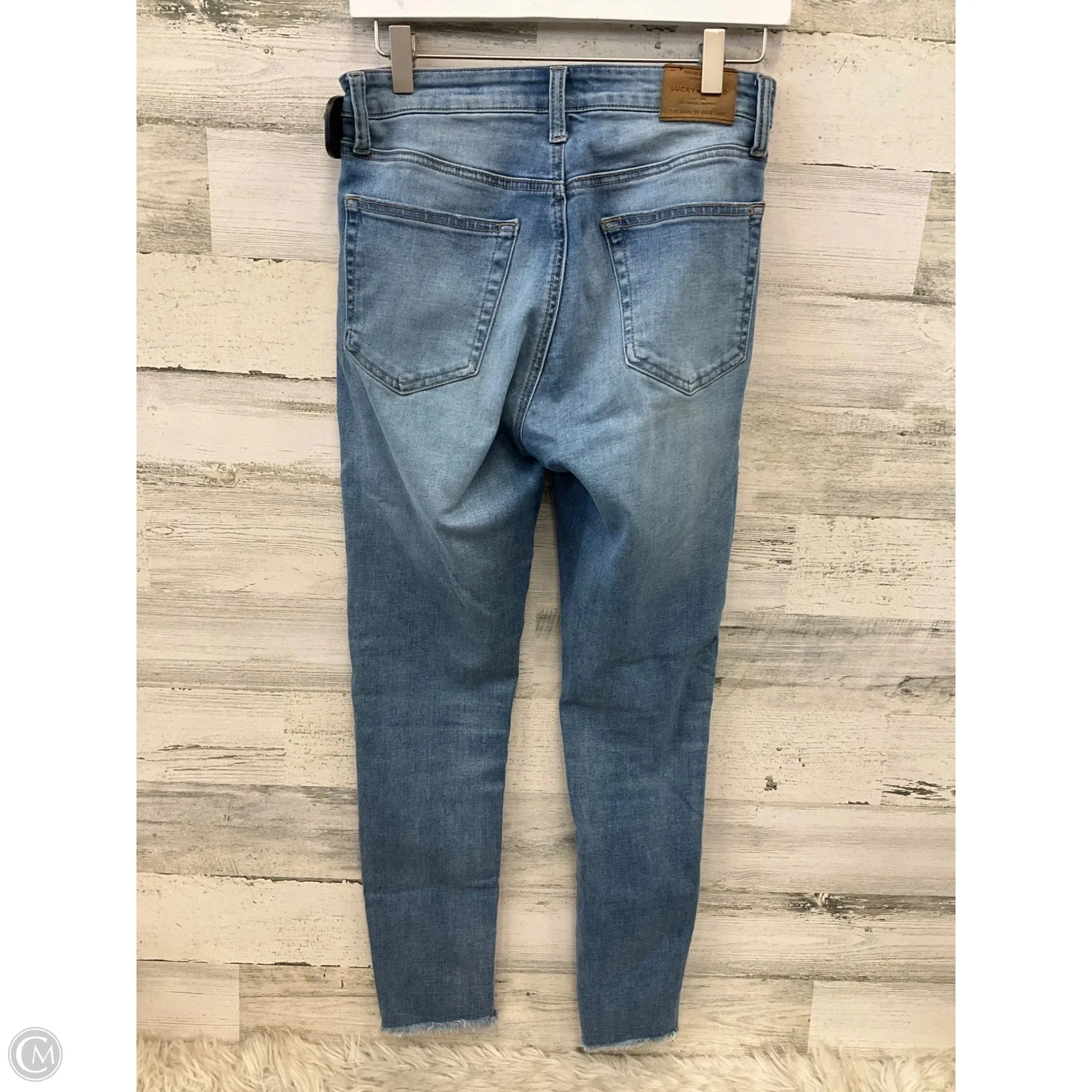Jeans Skinny By Lucky Brand In Blue Denim, Size: 2