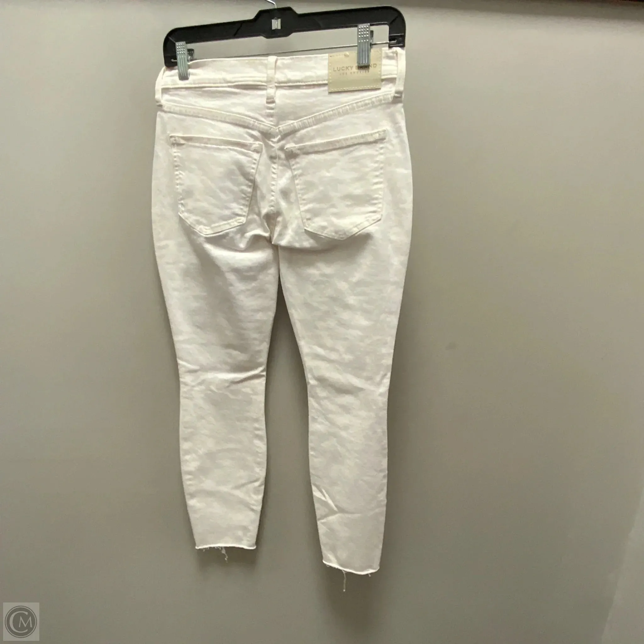 Jeans Skinny By Lucky Brand In White Denim, Size: 0
