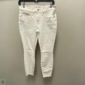 Jeans Skinny By Lucky Brand In White Denim, Size: 0