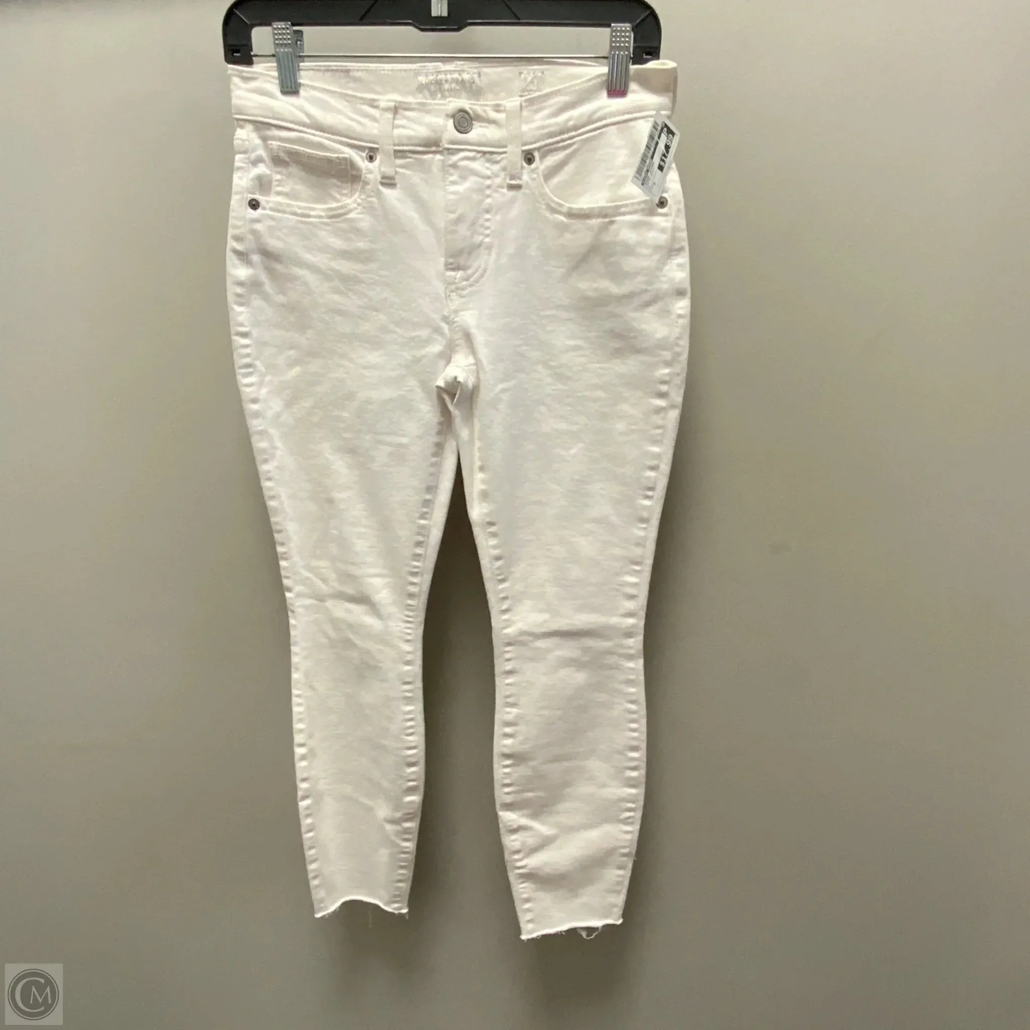 Jeans Skinny By Lucky Brand In White Denim, Size: 0
