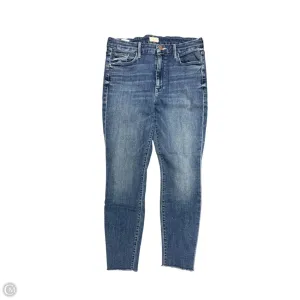 Jeans Skinny By Mother In Blue Denim, Size: 10
