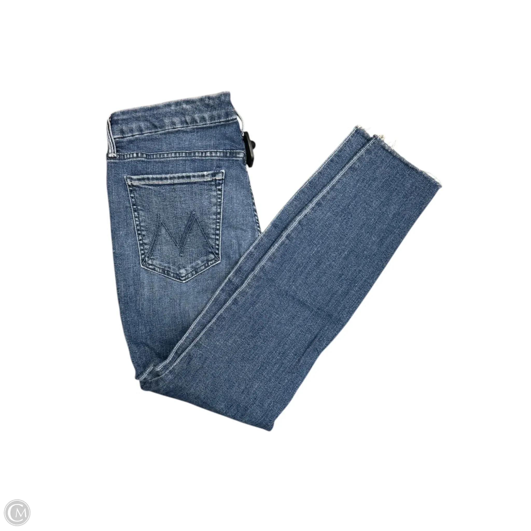 Jeans Skinny By Mother In Blue Denim, Size: 10
