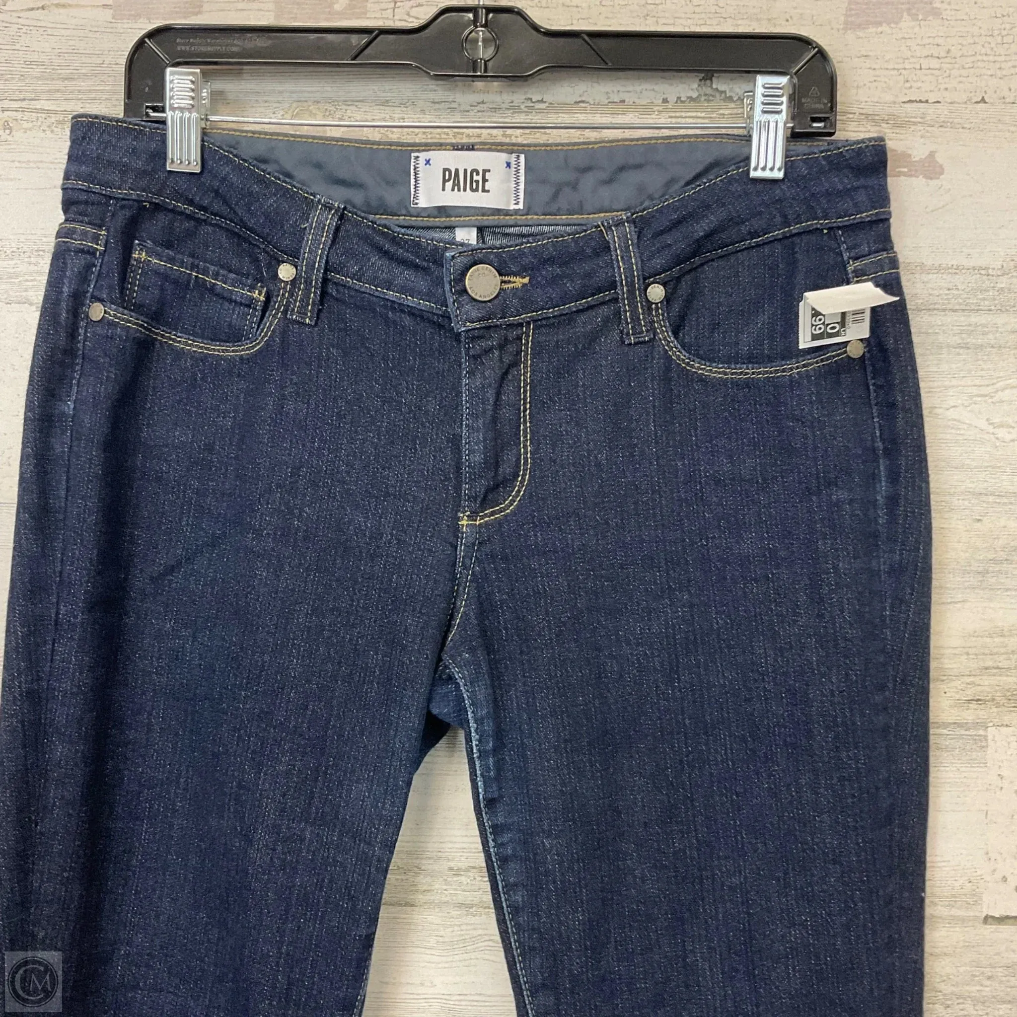 Jeans Skinny By Paige In Blue Denim, Size: 4