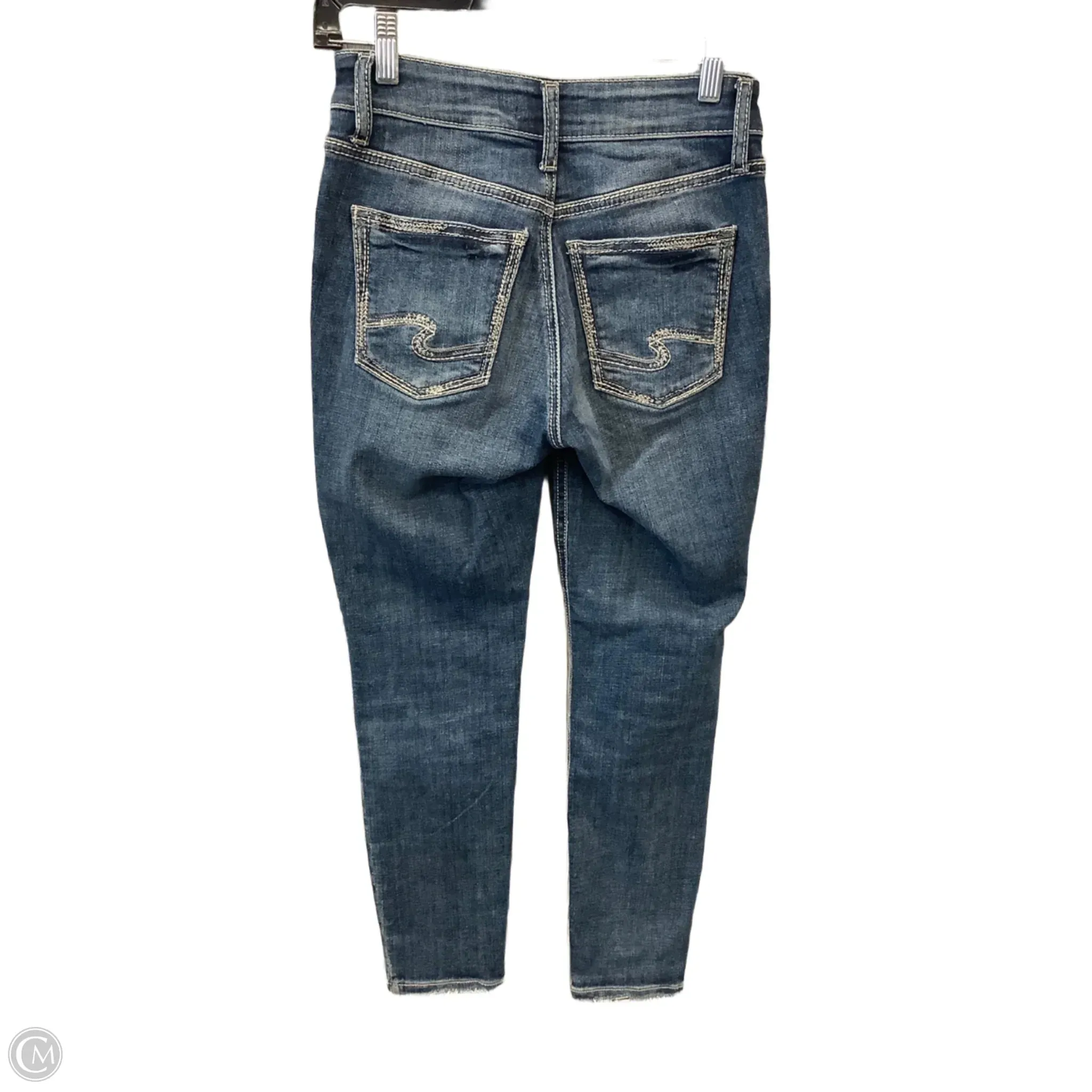 Jeans Skinny By Silver In Blue, Size: 0