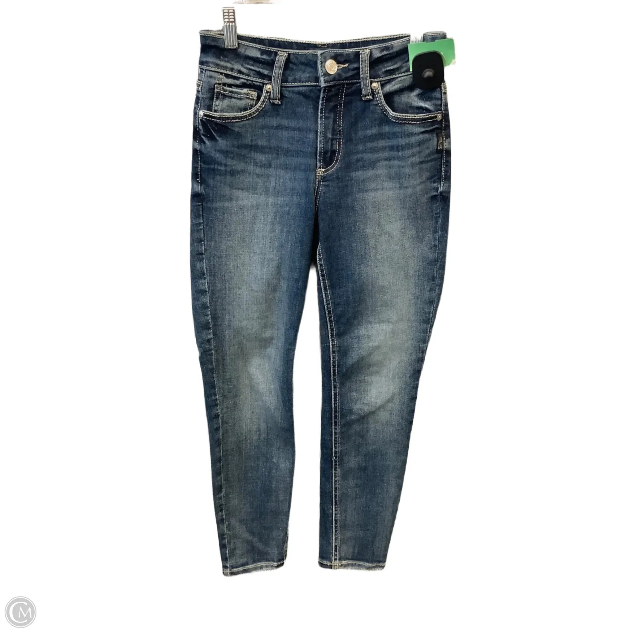 Jeans Skinny By Silver In Blue, Size: 0
