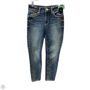 Jeans Skinny By Silver In Blue, Size: 0