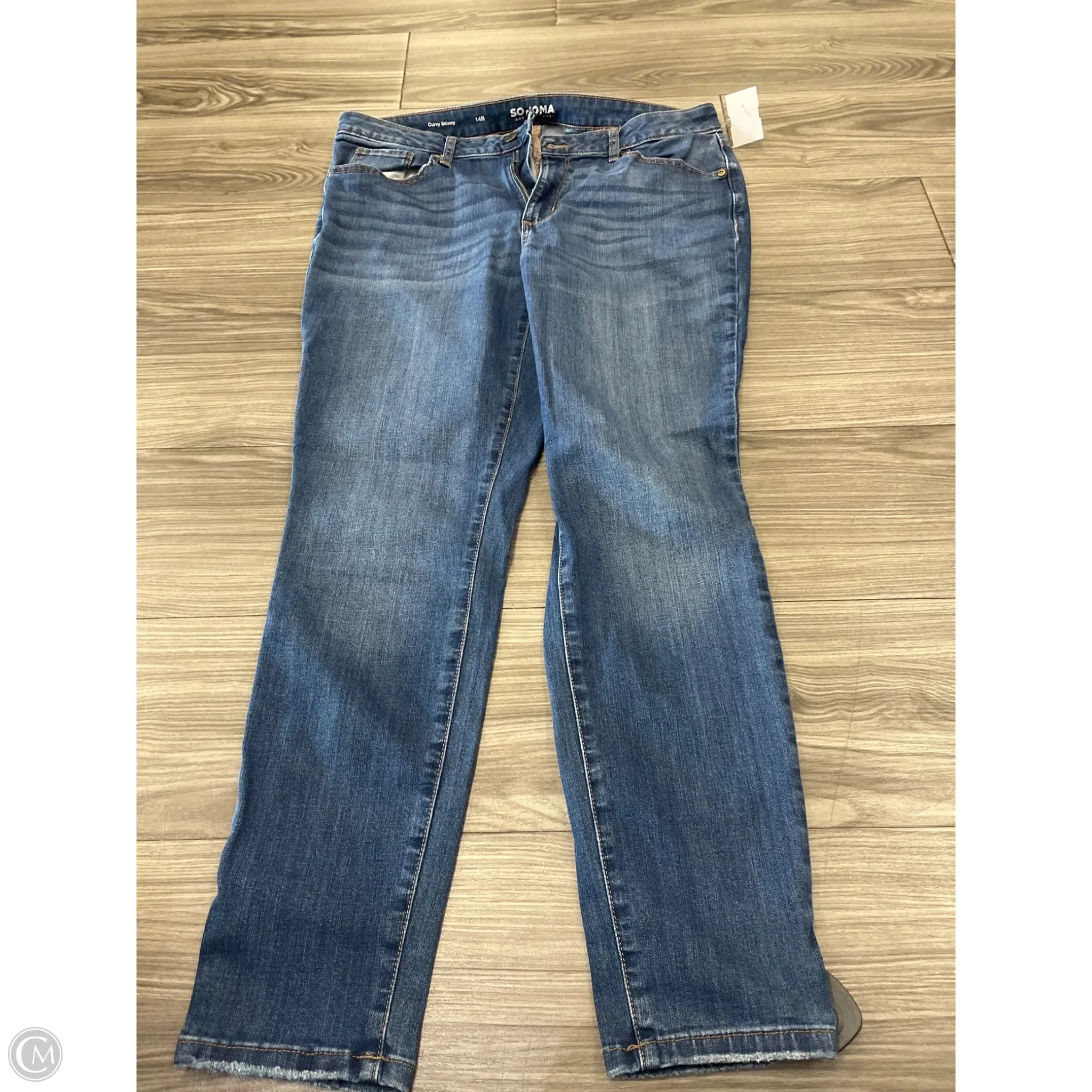 Jeans Skinny By Sonoma In Blue, Size: 14