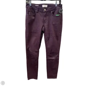 Jeans Skinny By Sonoma In Purple, Size: 4