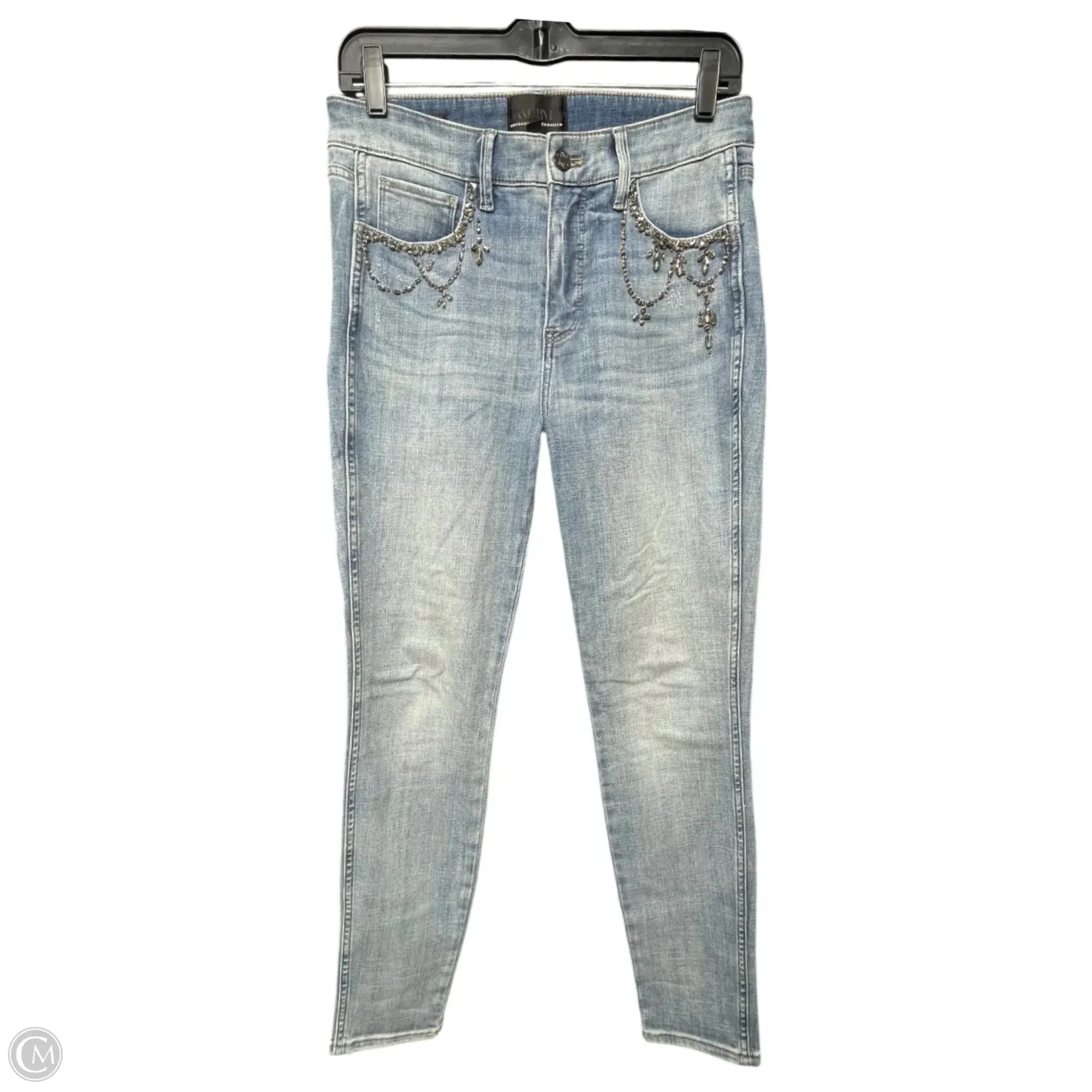 Jeans Skinny By White House Black Market In Blue Denim, Size: 6