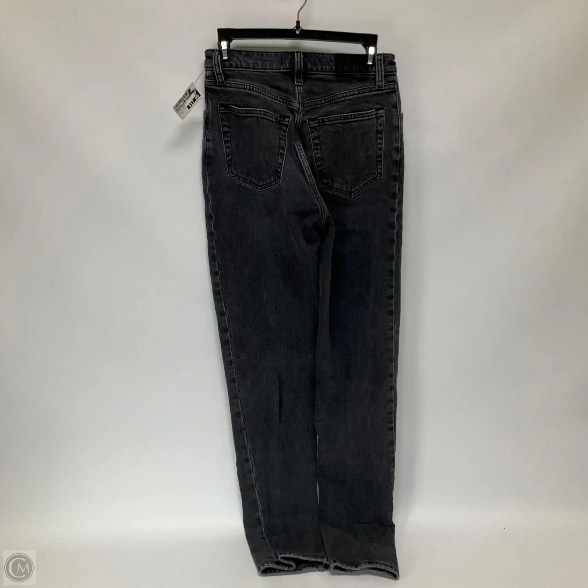 Jeans Straight By Abercrombie And Fitch In Black Denim, Size: 2