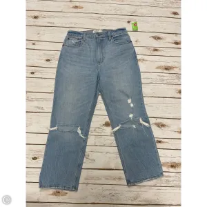 Jeans Straight By Abercrombie And Fitch In Blue Denim, Size: 8