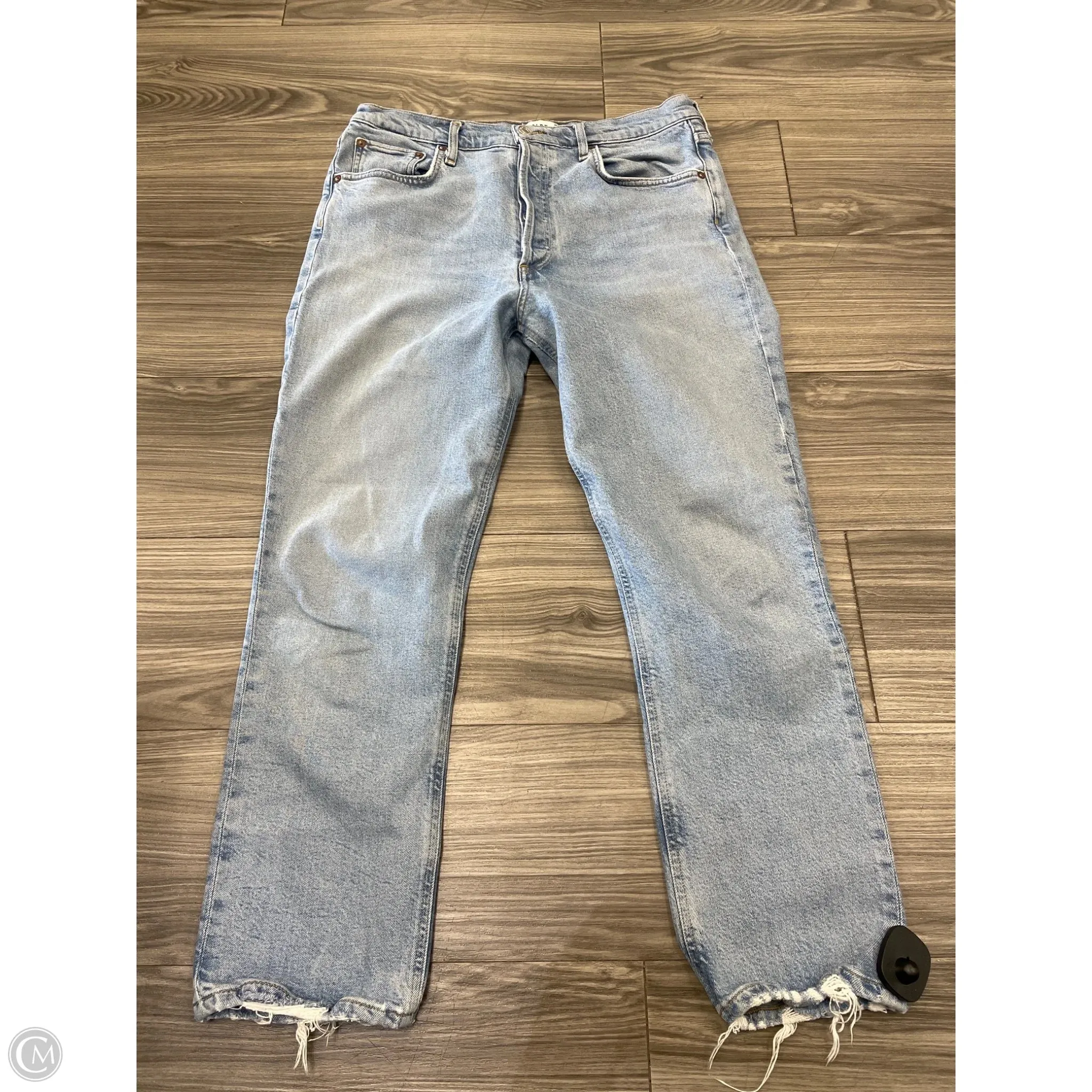 Jeans Straight By Agolde In Blue, Size: 10