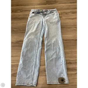 Jeans Straight By American Eagle In Blue, Size: 4