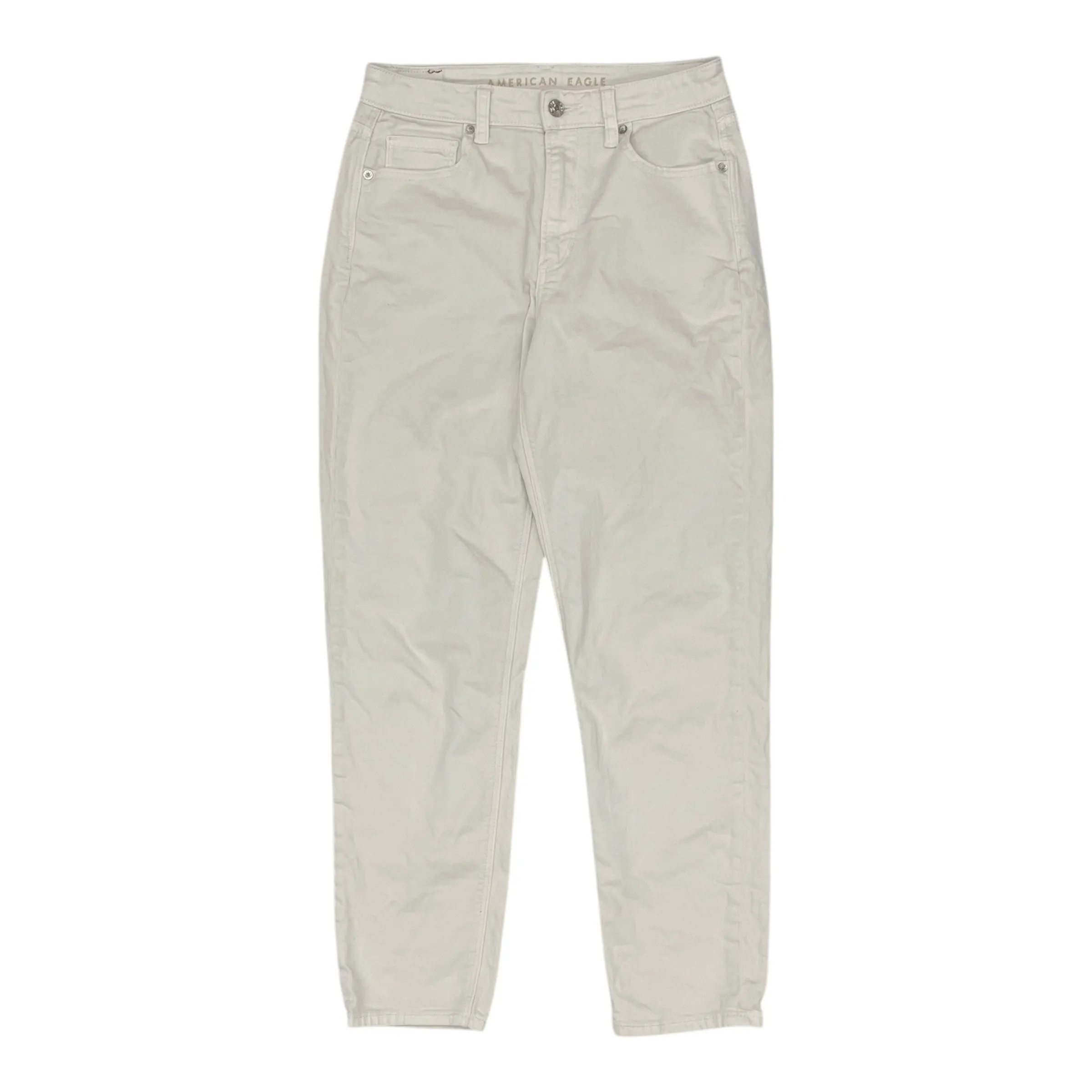 Jeans Straight By American Eagle In White, Size:4