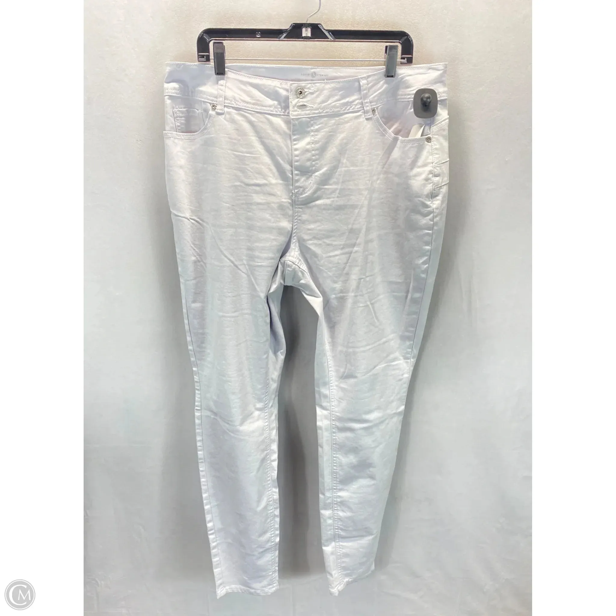 Jeans Straight By Ashley Stewart In White, Size: 20