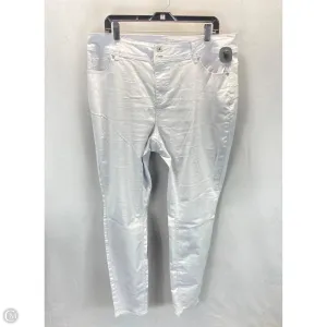 Jeans Straight By Ashley Stewart In White, Size: 20
