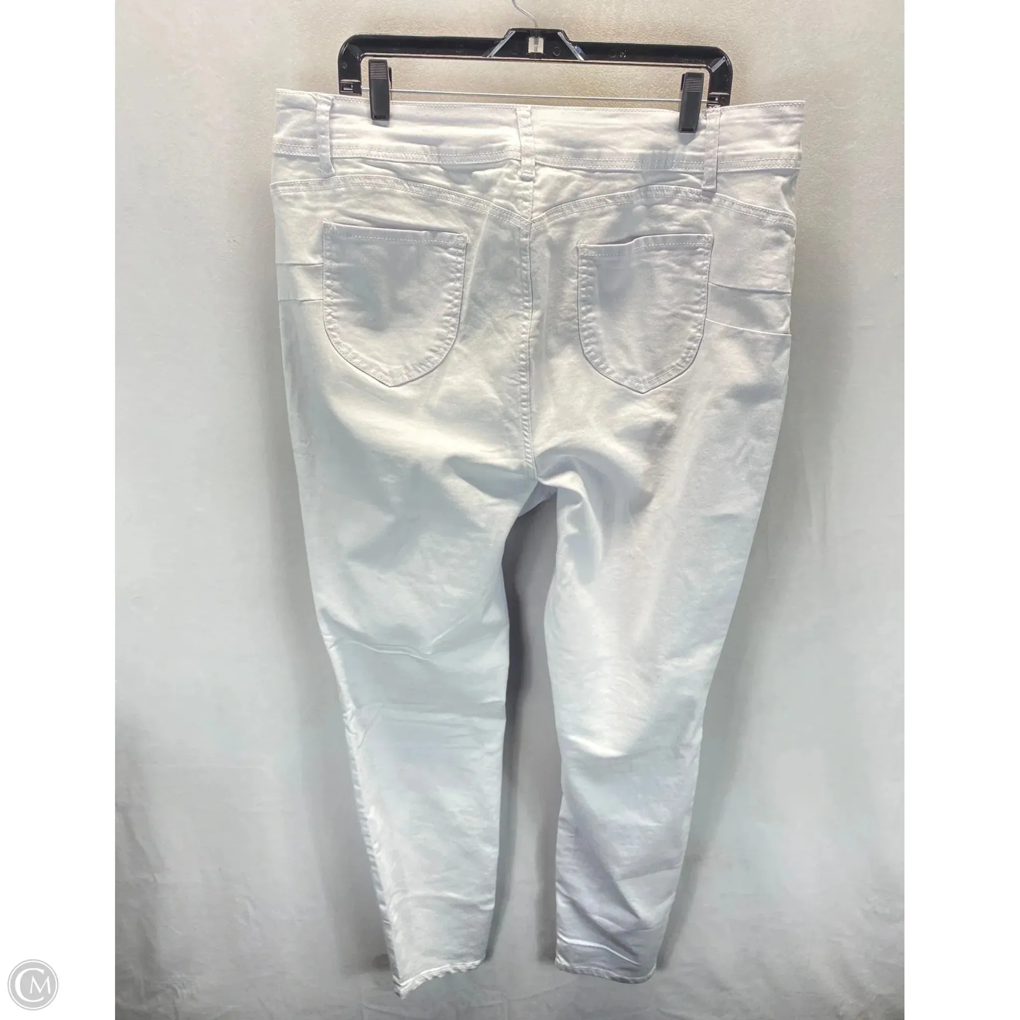 Jeans Straight By Ashley Stewart In White, Size: 20