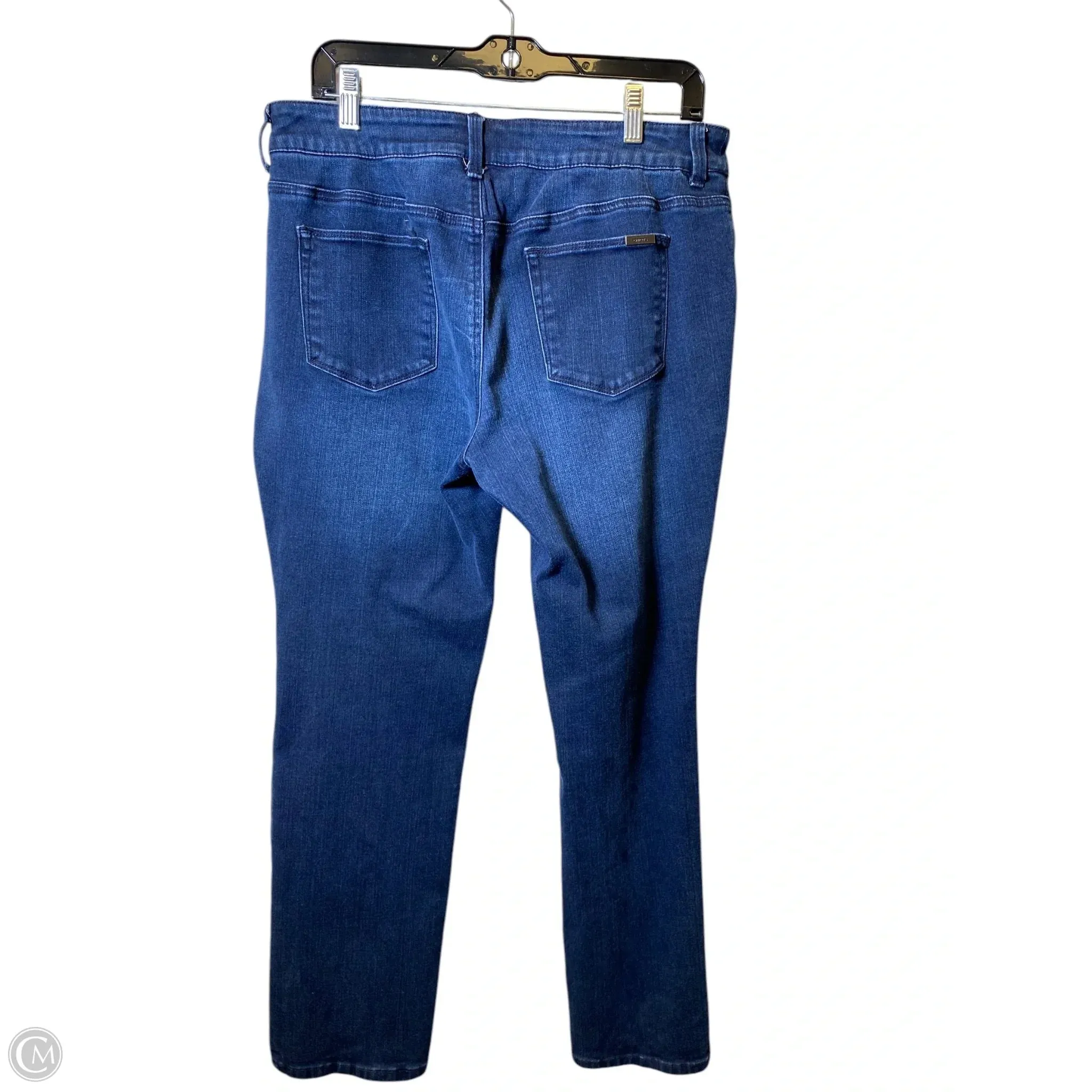 Jeans Straight By Chicos In Blue, Size: 14