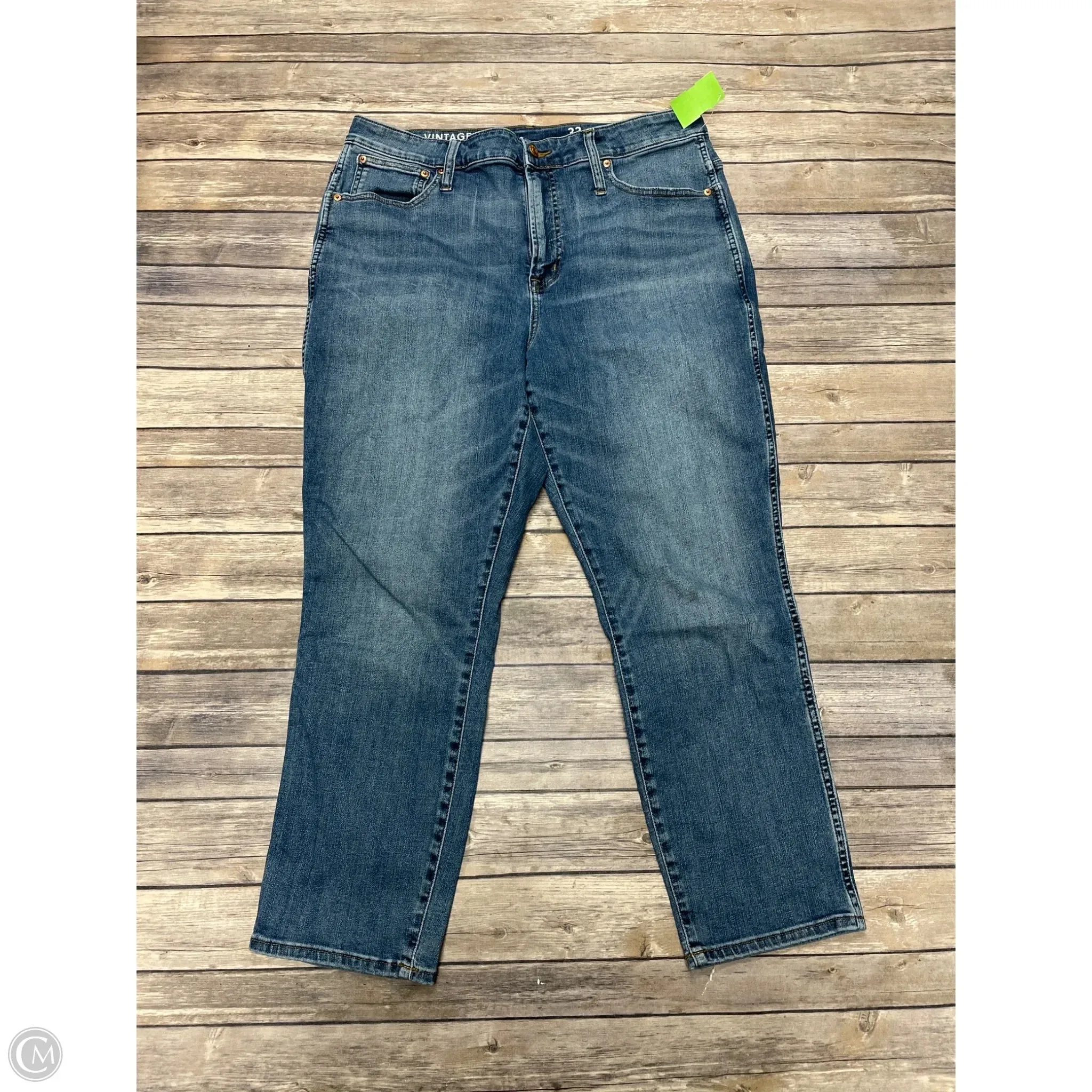Jeans Straight By Cme In Blue Denim, Size: 16