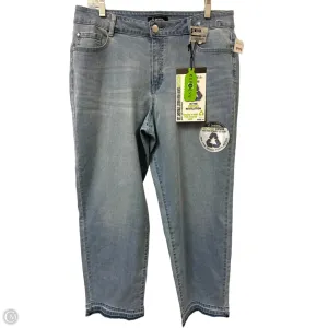 Jeans Straight By D Jeans In Blue Denim, Size: 14