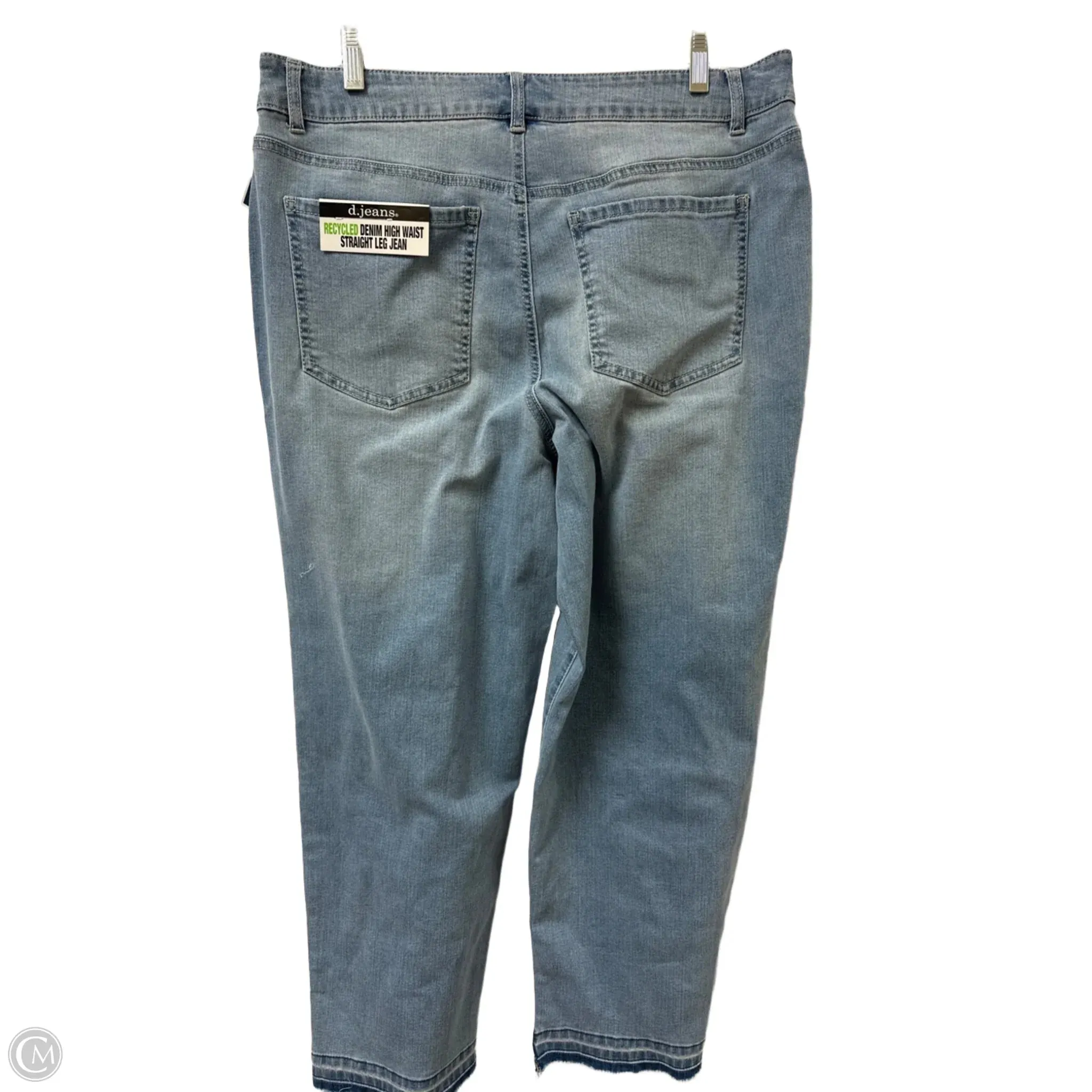 Jeans Straight By D Jeans In Blue Denim, Size: 14