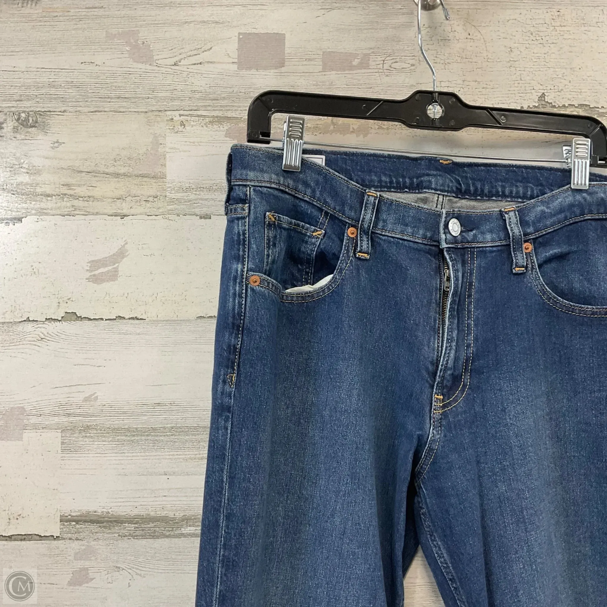 Jeans Straight By Gap In Blue Denim, Size: 8