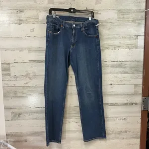 Jeans Straight By Gap In Blue Denim, Size: 8