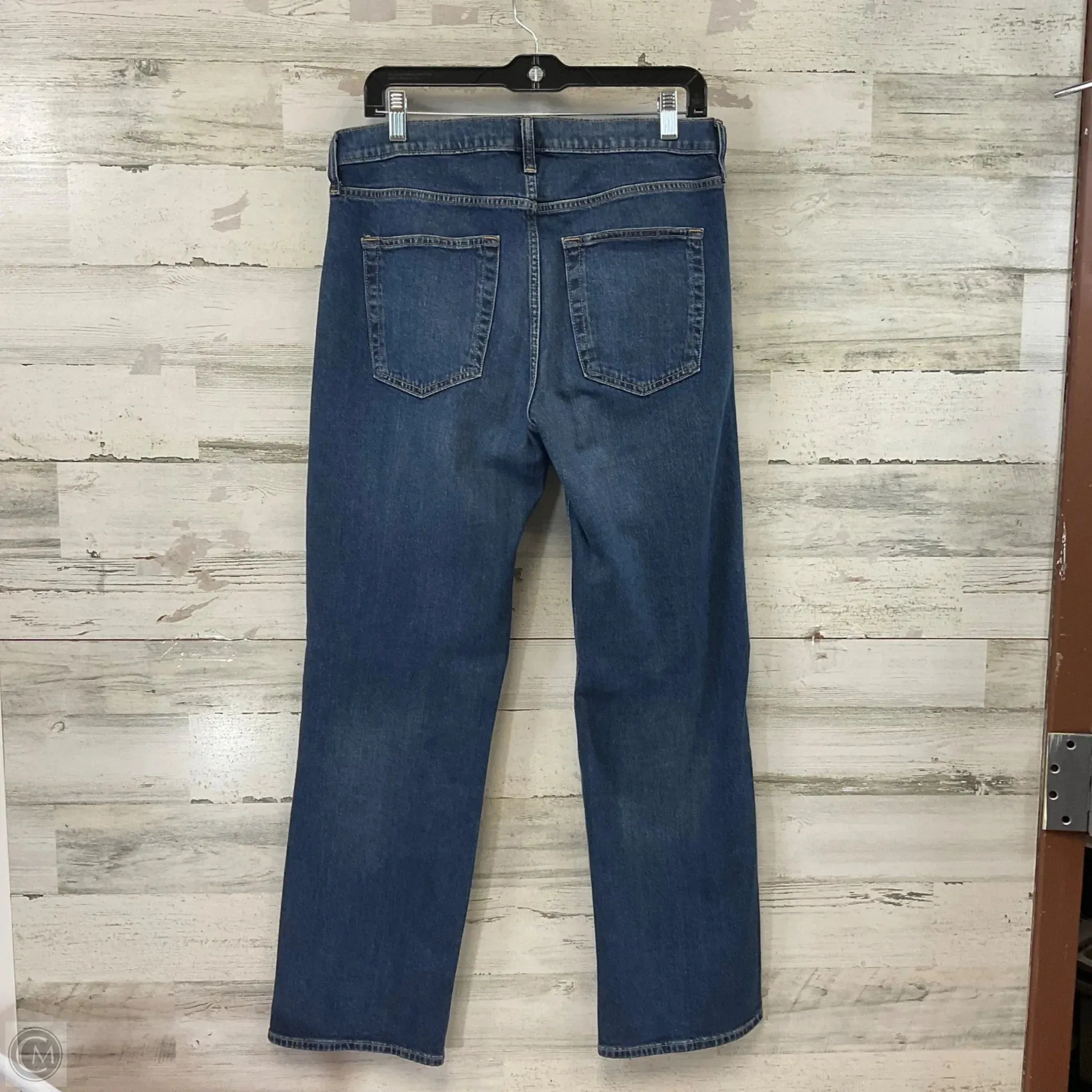Jeans Straight By Gap In Blue Denim, Size: 8
