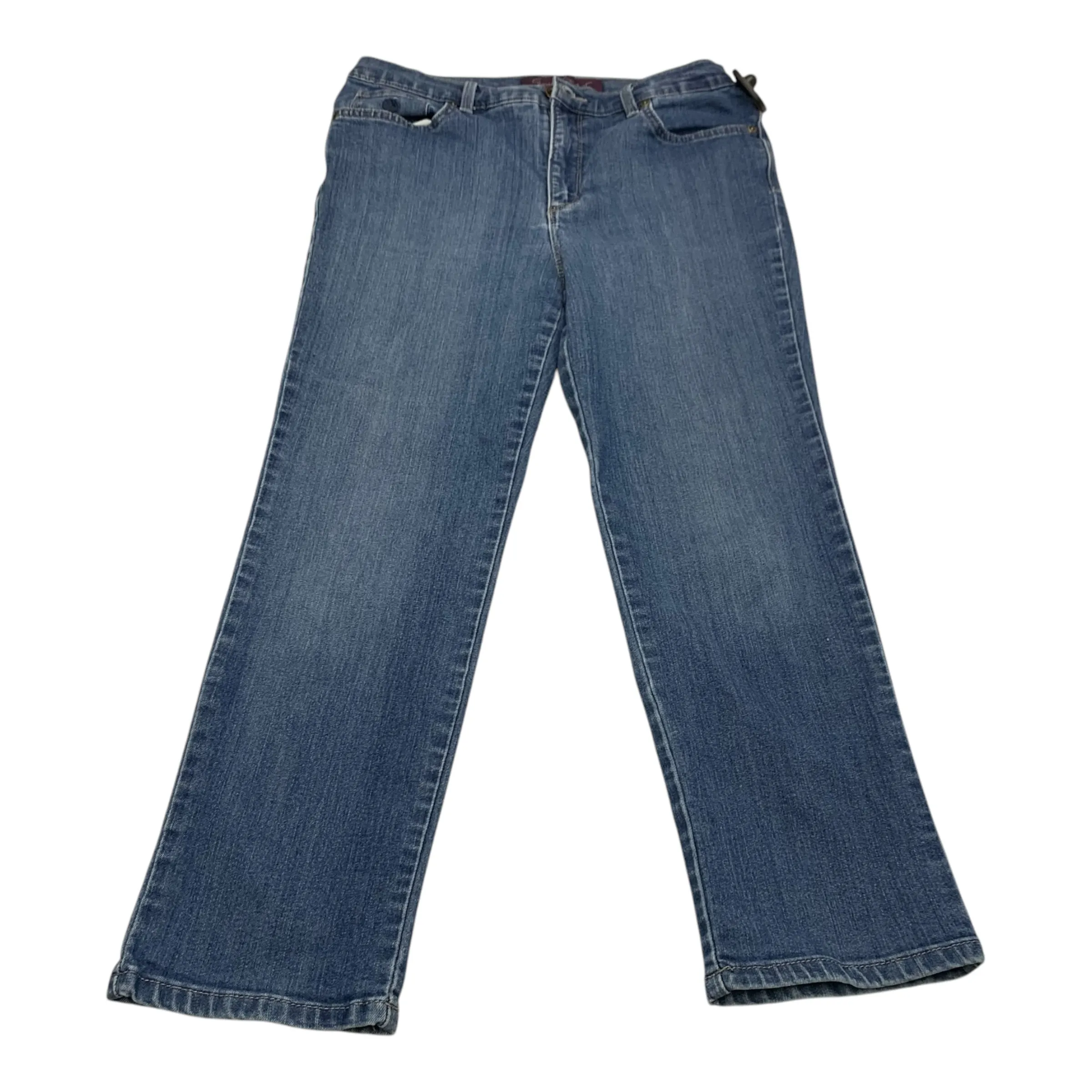 Jeans Straight By Gloria Vanderbilt In Blue Denim, Size: 10p