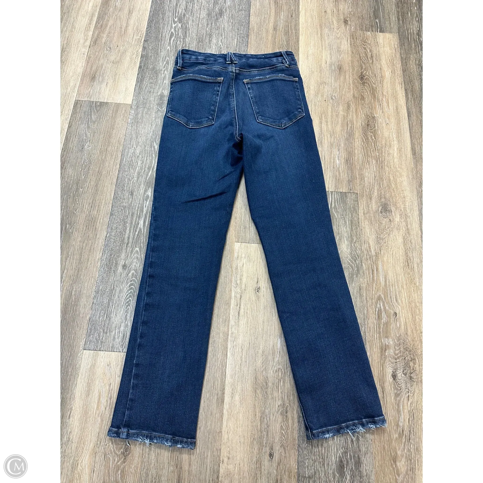 Jeans Straight By Good American In Blue Denim, Size: 4