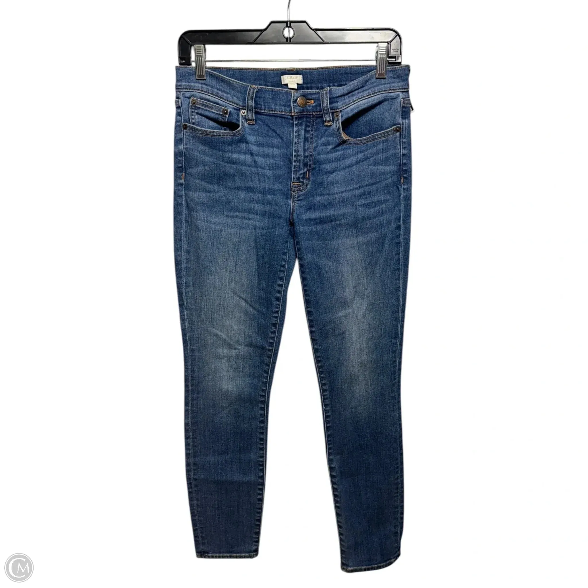 Jeans Straight By J. Crew In Blue Denim, Size: 4