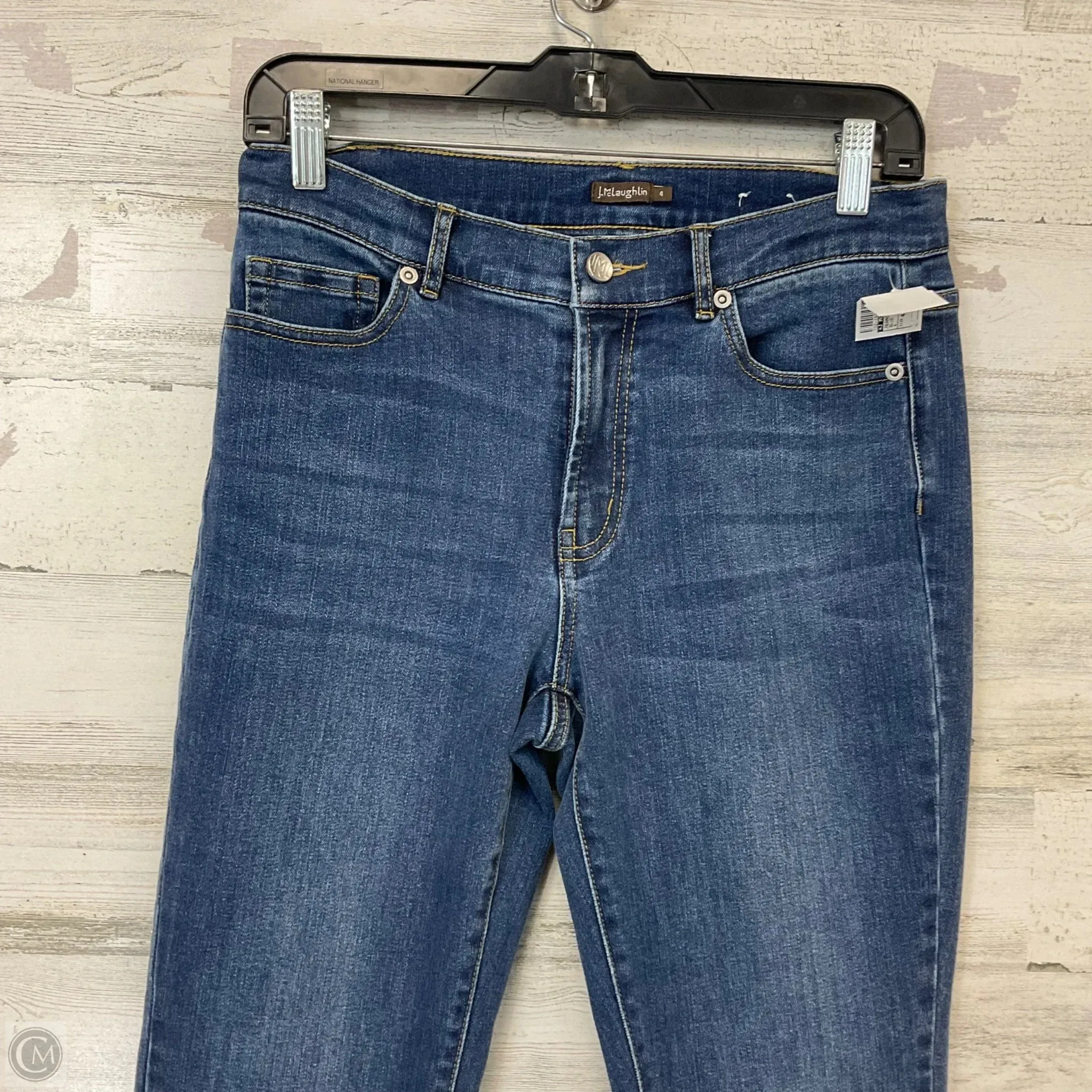 Jeans Straight By J Mclaughlin In Blue Denim, Size: 4