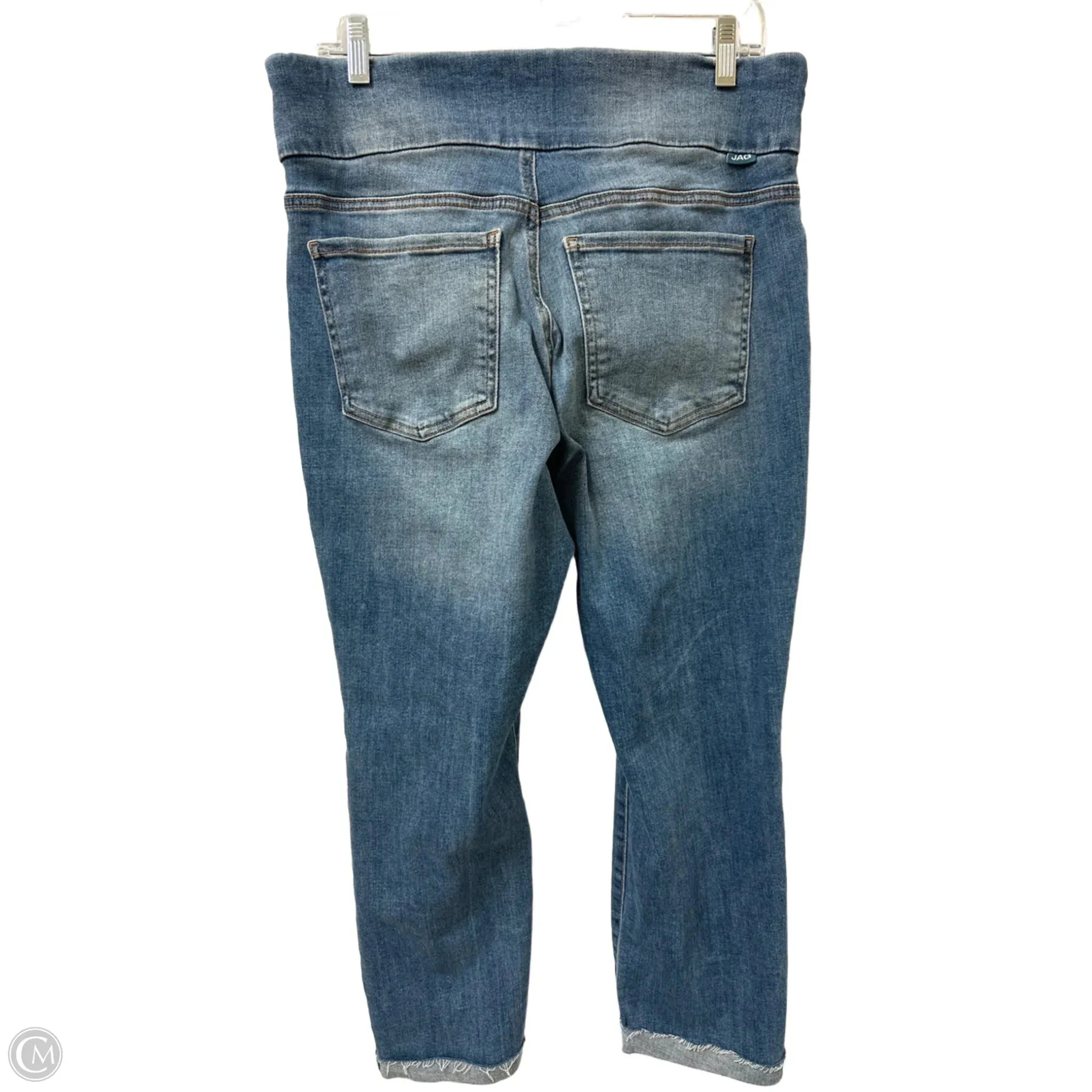 Jeans Straight By Jag In Blue Denim, Size: 12