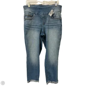 Jeans Straight By Jag In Blue Denim, Size: 12