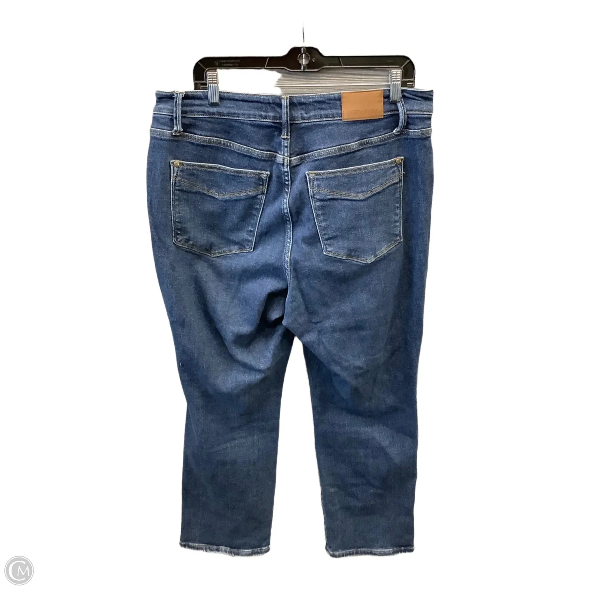Jeans Straight By Judy Blue In Blue Denim, Size: 16