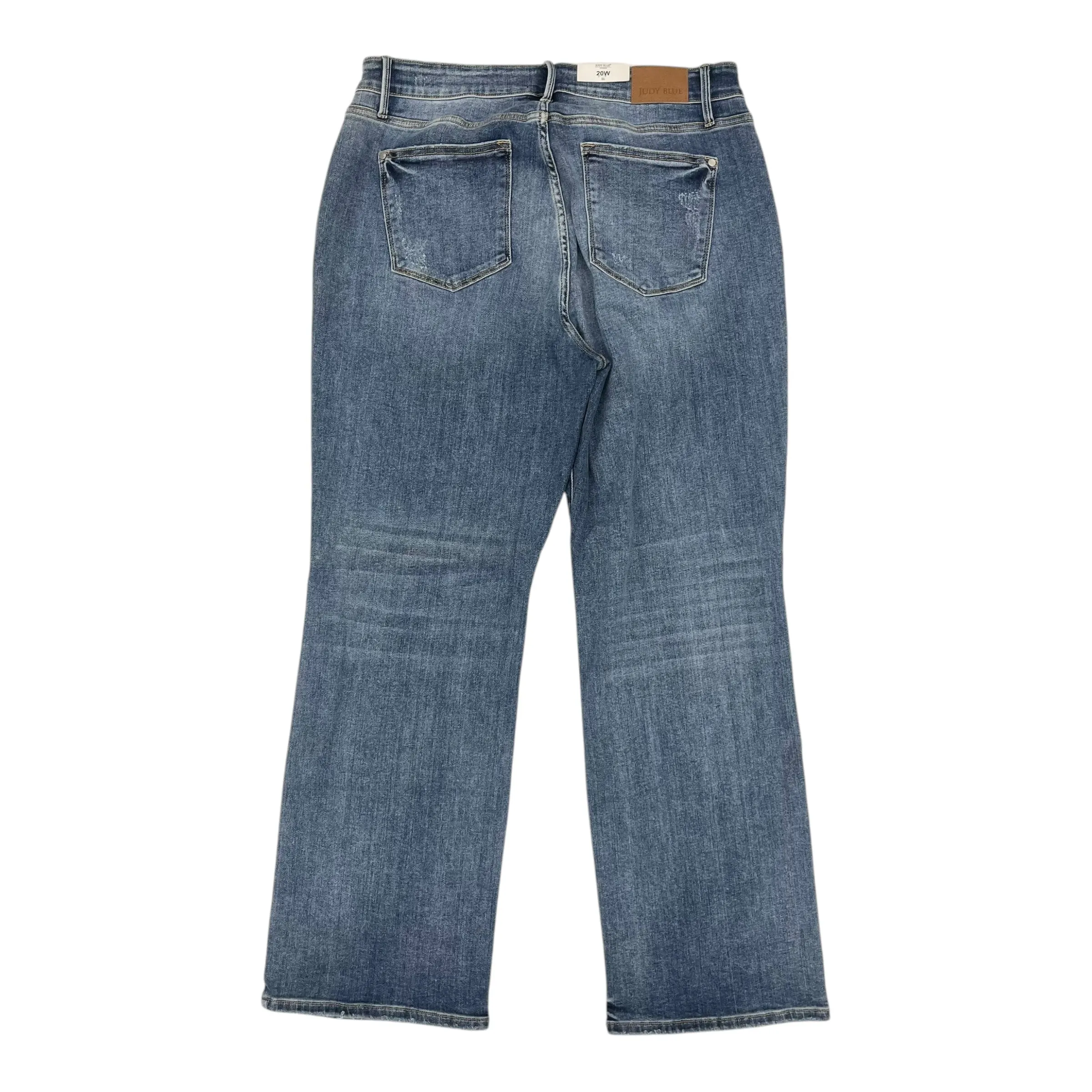 Jeans Straight By Judy Blue In Blue Denim, Size:20