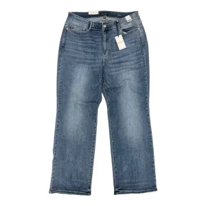 Jeans Straight By Judy Blue In Blue Denim, Size:20
