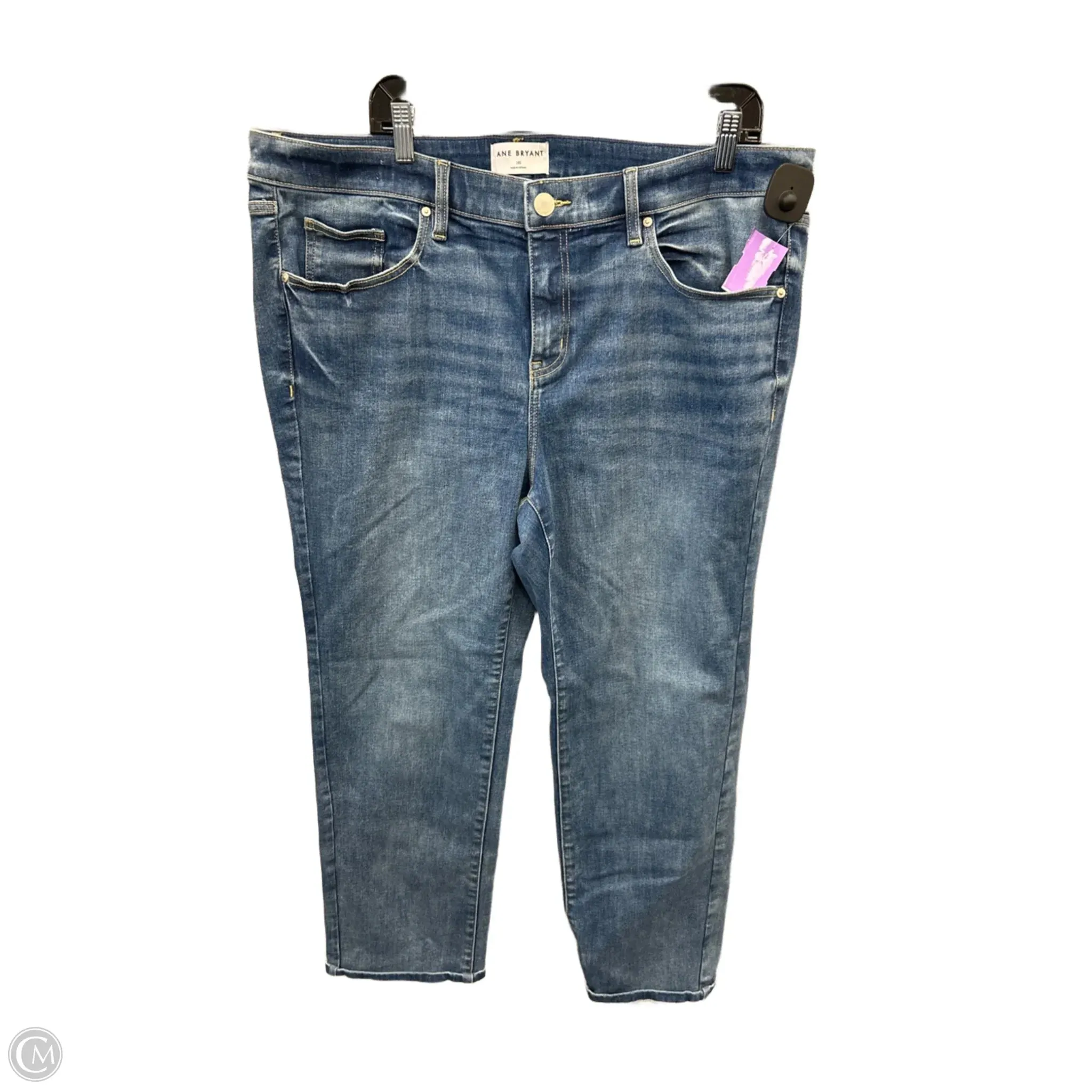 Jeans Straight By Lane Bryant In Blue Denim, Size: 18