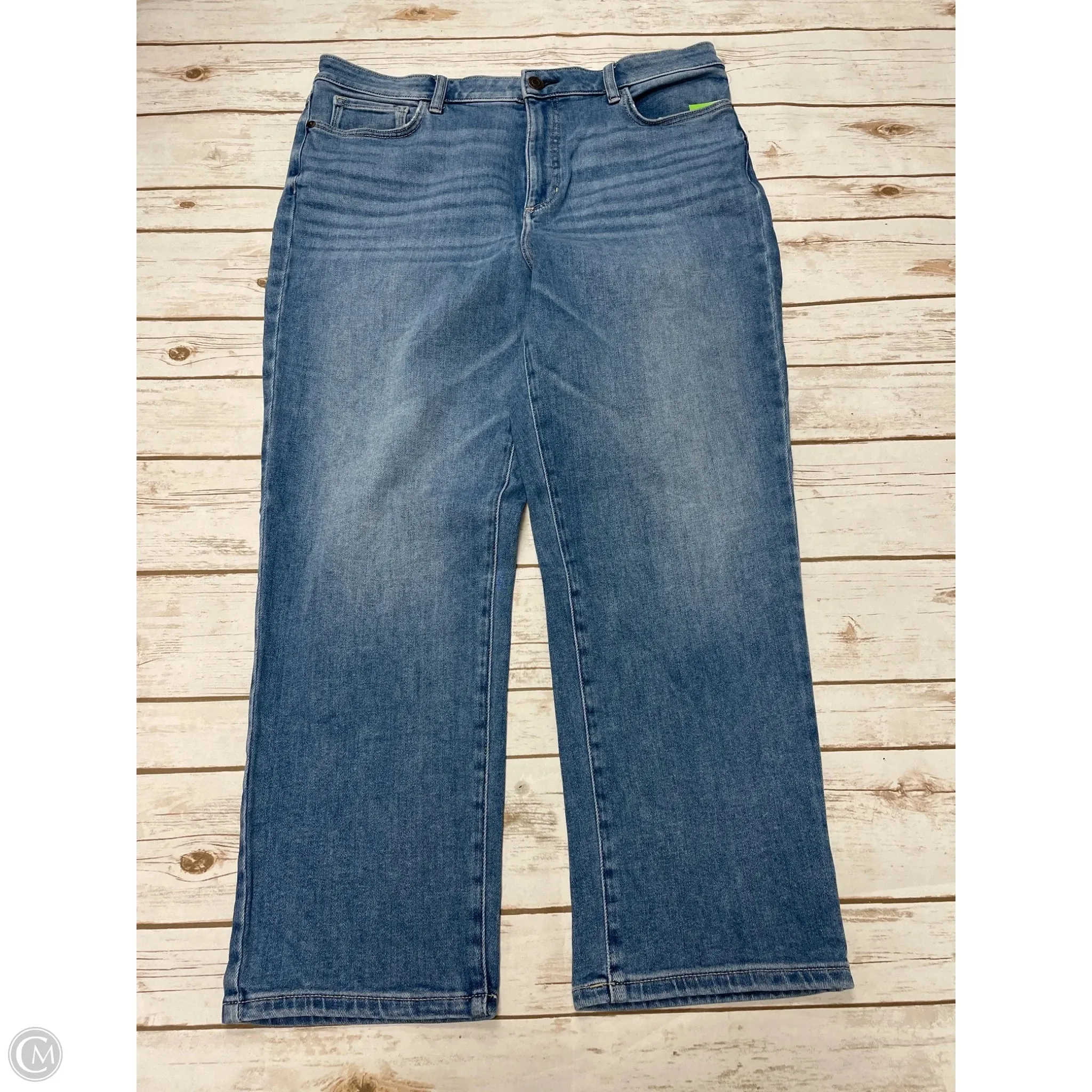 Jeans Straight By Lc Lauren Conrad In Blue Denim, Size: 16