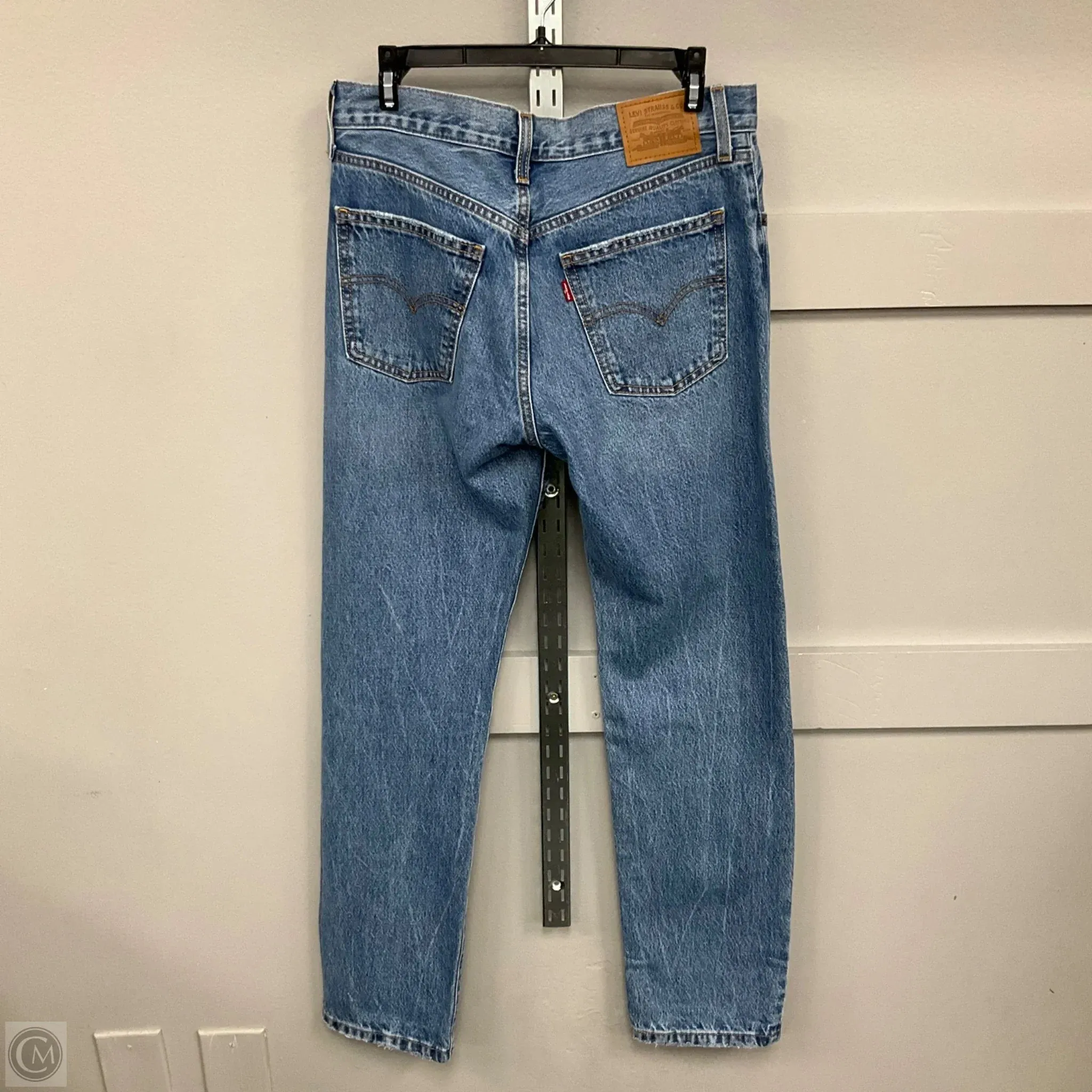Jeans Straight By Levis In Blue Denim, Size: 6