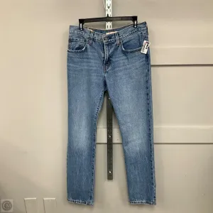 Jeans Straight By Levis In Blue Denim, Size: 6